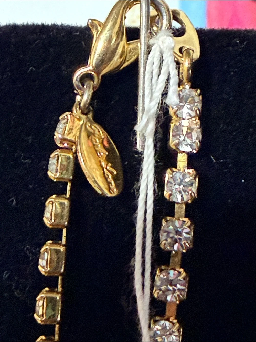 Park Lane Gold Crystal Tennis Bracelet with Clear Stones